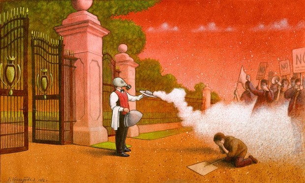 Pawel Kuczynski satiricke ilustracie 34