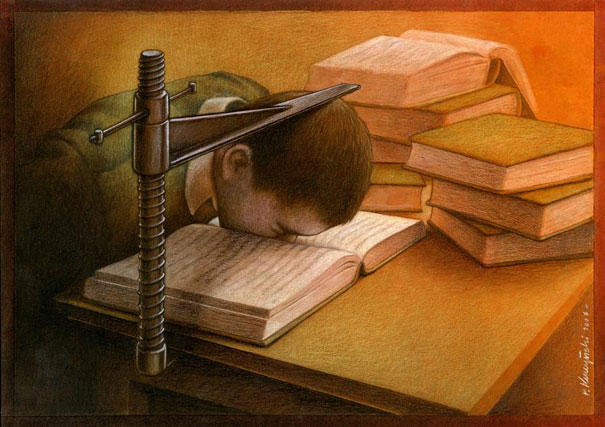 Pawel Kuczynski satiricke ilustracie 42