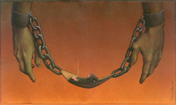 Pawel Kuczynski satiricke ilustracie 56