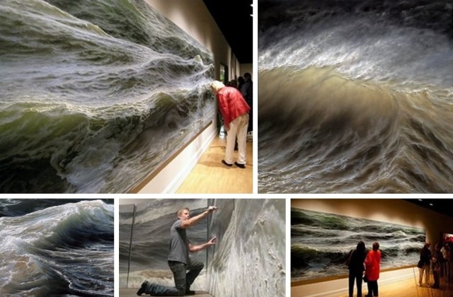 Fotorealistické maľby vĺn Ran Ortner