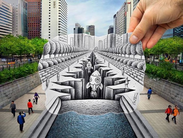 ben heine fotoaparat vs ceruzka 19