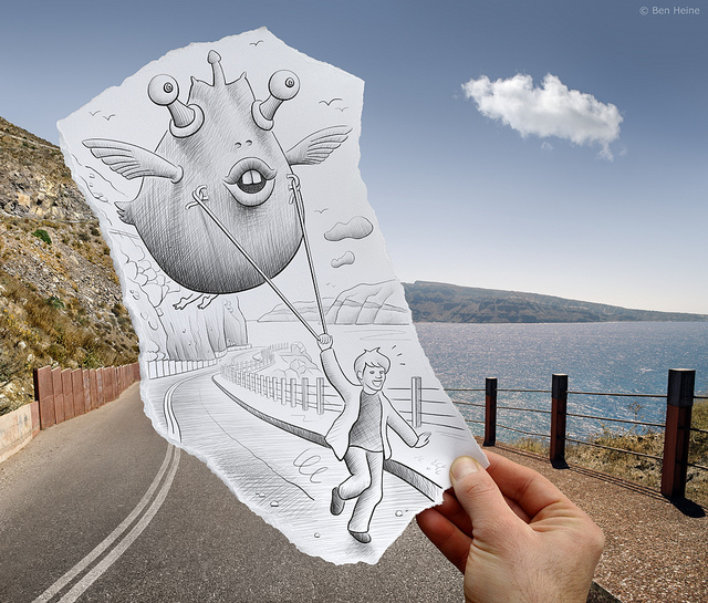 ben heine fotoaparat vs ceruzka 27