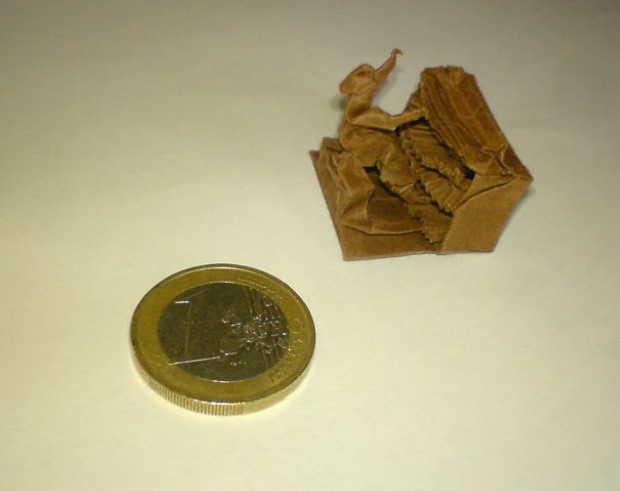 miniaturne origami dielka 19