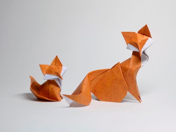 Hoang Tien Quyet origami zvieratka mokrou technikou 2