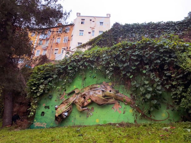 Artur Bordalo sochy zvierat z odpadu 14