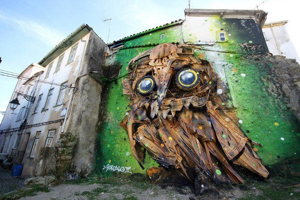 Artur Bordalo sochy zvierat z odpadu 19