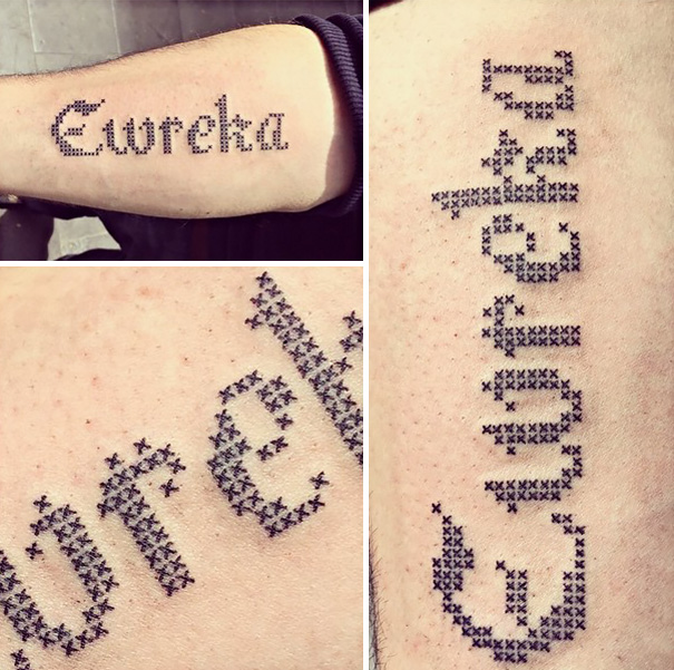 Eva Krbdk vysivane tetovania krizikovym stehom 8