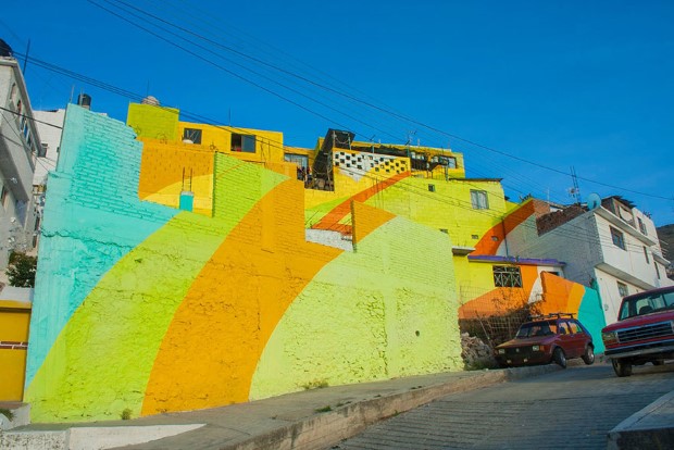 Germen Crew Palmitas Mexiko street art malby domov 6