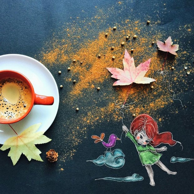 Cinzia Bolognesi ilustracie pribehy ranajsej kavy 1