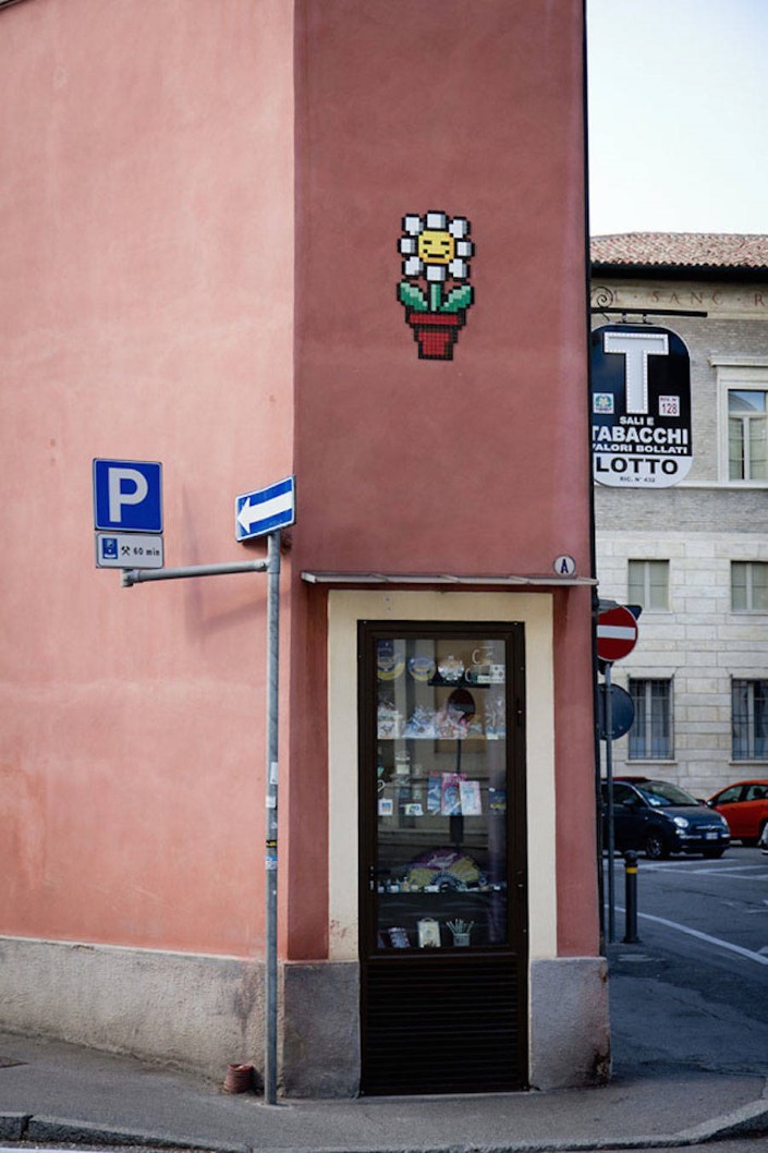 Invader 8 bitovy street art Ravenna 5