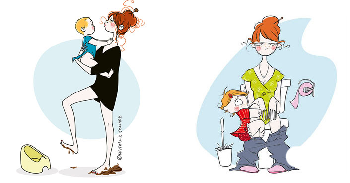 23 trefných ilustrácií, ktorým bude rozumieť každá žena s prívlastkom "matka"