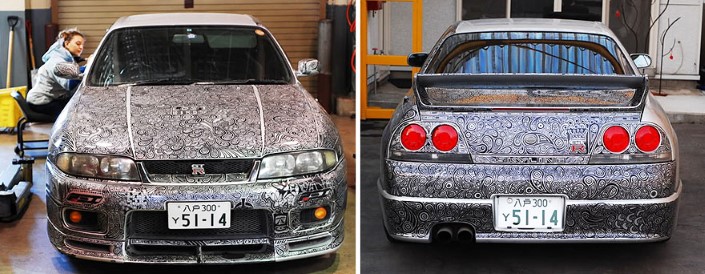 Nissan Skyline GTR umenie na aute 6