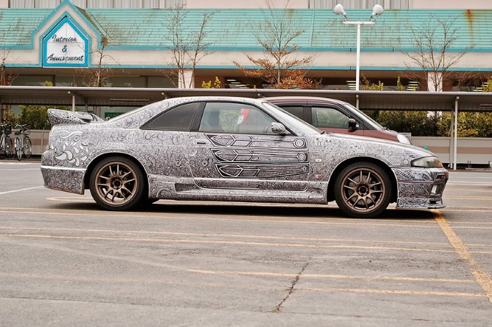 Nissan Skyline GTR umenie na aute 8