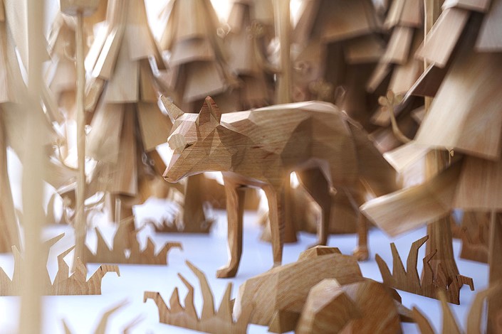 Mat Szulik drevene 3D vizualizacie zvierat 1