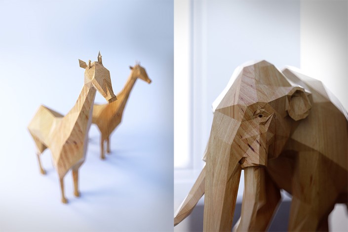 Mat Szulik drevene 3D vizualizacie zvierat 2
