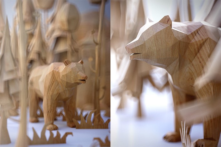 Mat Szulik drevene 3D vizualizacie zvierat 6