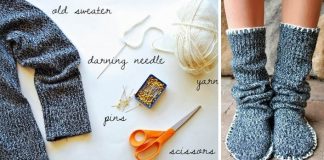 Ponožkové papuče zo svetra | DIY návod ako premeniť starý sveter