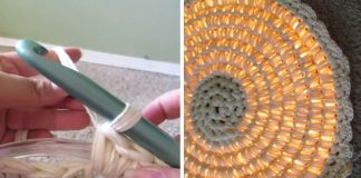 Svietiaci háčkovaný koberček | Návod, ako uháčkovať svietiaci koberec