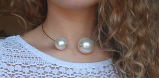 Šperky s obrími perlami | Náhrdelník a prsteň inšpirované Chanel