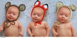 Ušká pre bábätká pletené na prstoch | Kreatívny nápad a návod