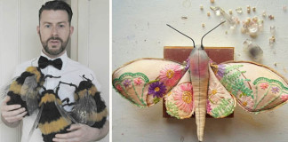 Textilné umenie | Mister Finch tvorí hmyz a zvieratá z látky