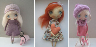Handmade bábiky s veľkými krásnymi očami | Oksana Dadiani