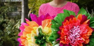 Kvety z krepového papiera, ktoré vám rozkvitnú pod rukami | DIY návod