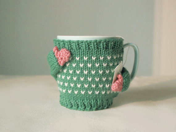 Ručne pletené svetríky pre hrnčeky | Mug Sweater 1