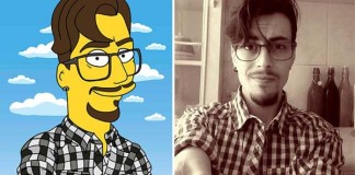 Valerie Zaremska pretvára fotografie ľudí na karikatúry Simpsonovcov