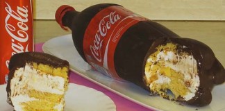 Torta v tvare fľaše Coca-Coly na nerozoznanie od originálu | Recept