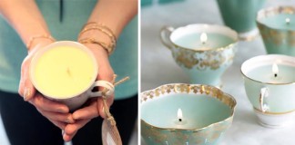 Šálkové sviečky vo vintage štýle | Inšpirácie a DIY návod