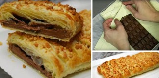 Najjednoduchší koláč plnený čokoládou | Recept