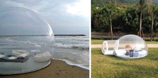 Priehľadný stan v tvare iglu | Transparent Bubble Tent