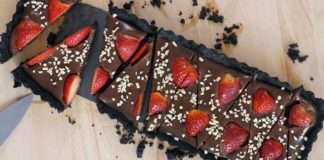 Jahodovo-čokoládový tart | Recept, ktorý nemusíte piecť