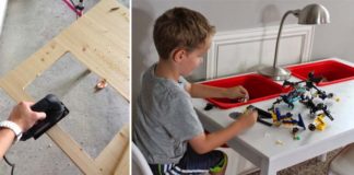 LEGO stôl pre deti na hranie sa s legom | Kreatívny nápad a návod