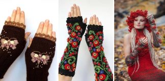 Pletené bezprstové rukavice | Handmade tvorba Natalija Branchevičienė