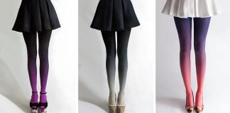 Ručne farbené ombré pančuchy | Ombre Tights od Tiffany Ju