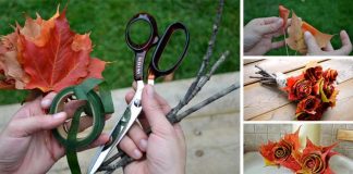 Ružičky z lístia | DIY nápady a návody ako vyrobiť ruže z opadaných listov