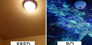 Fosforujúca maľba v izbe pomáha 4-ročnému chlapčekovi zaspať