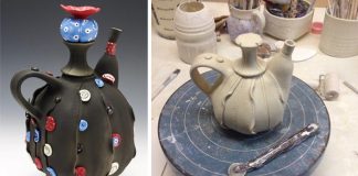 Porcelánové čajníky, ktoré vyzerajú ako šité | Laura Peery