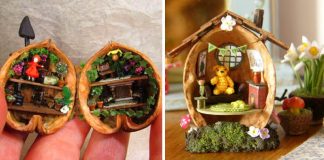 Miniatúry v orechových škrupinkách | Miniatúrne handmade umenie