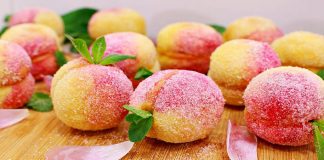 Koláčiky broskyne | Recept na chutný dezert, ktorý vyzerá ako broskyňa