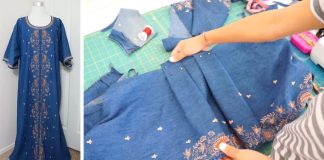 Premena dlhej tuniky zo secondhandu na štýlové šaty | DIY nápad a návod