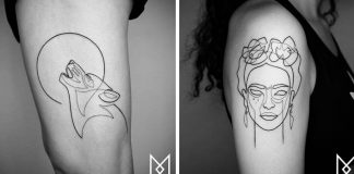 Tetovania jedným ťahom tvoria neuveriteľne premyslené motívy | Mo Ganji