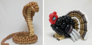 Sochy zvierat z balónov spod rúk umelca Masayoshi Matsumoto