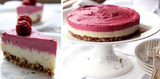 Malinový cheesecake snov s dvojfarebným krémom bez pečenia | Recept