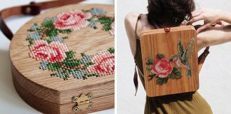 Drevené kabelky a batohy s výšivkou | Handmade tvorba GRAV GRAV