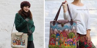 Handmade kabelky a tašky z filcu zdobené plstenými mestečkami