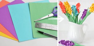 Papierové hyacinty | DIY nápady a návody na hyacinty z farebného papiera