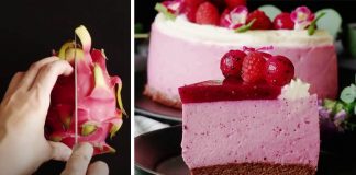 Bavorská torta s krémom z dračieho ovocia - pitahaye | Pitahayový dezert